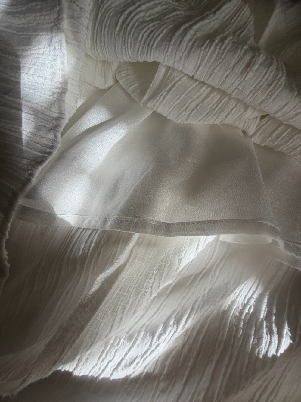 HYFVE white Puff Sleeve Cutout Midi Dress - Picture 4 of 9